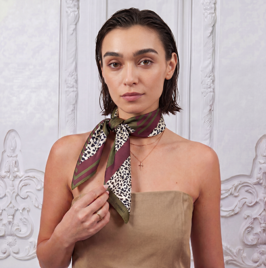 Designer scarf, 100% silk | La Parigina