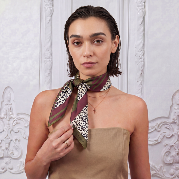 Square 100% Silk Chic Scarf | La Parisienne