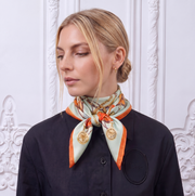 Chic Square Scarf 100% Silk | La Parisienne