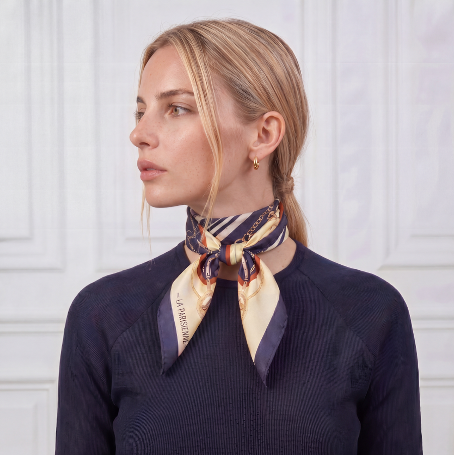 Lenço 100% seda Signature | La Parisienne