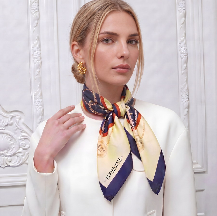 Lenço 100% seda Signature | La Parisienne