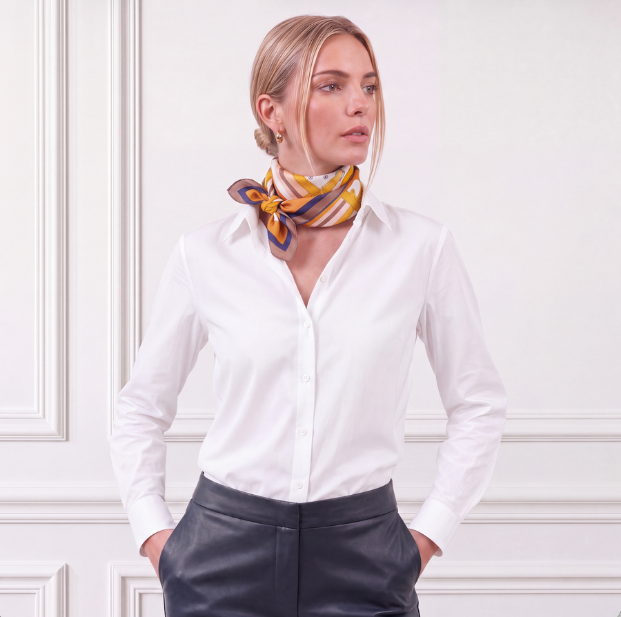 Lenço 100% Seda Signature | La Parisienne