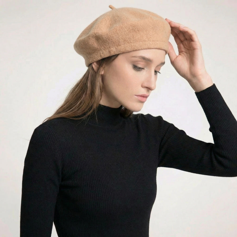 Béret Femme Traditionnel 100% Laine | La Parisienne