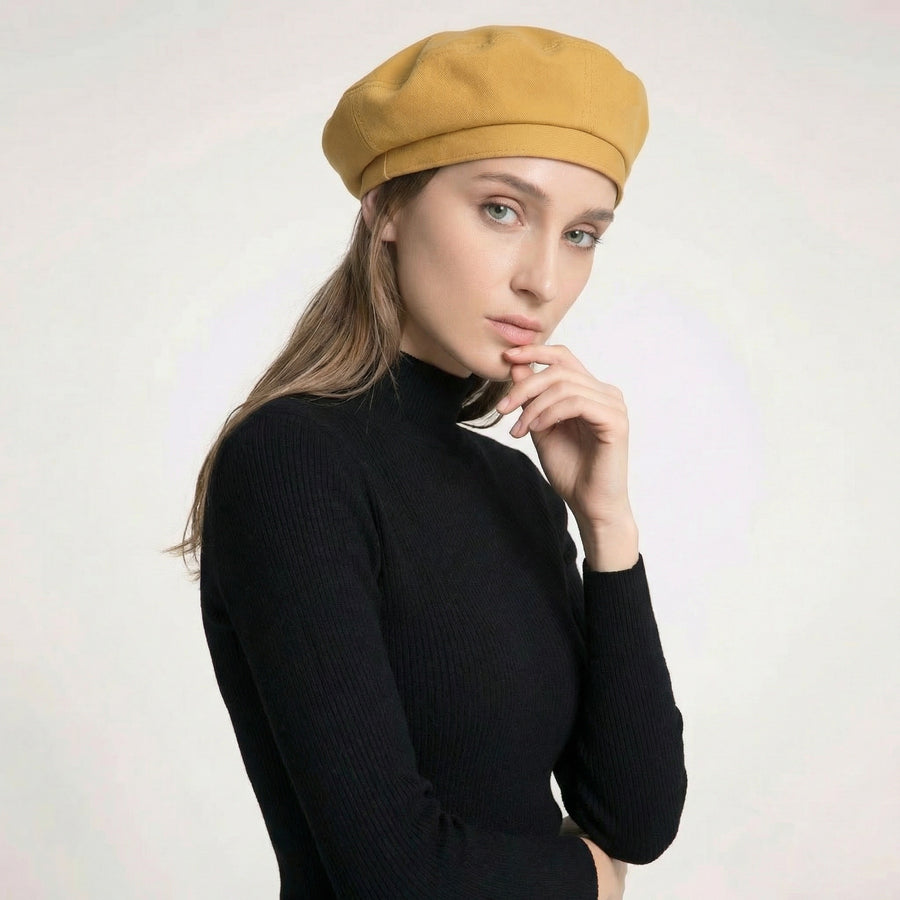 Women's Vintage Military Cotton Beret | La Parisienne