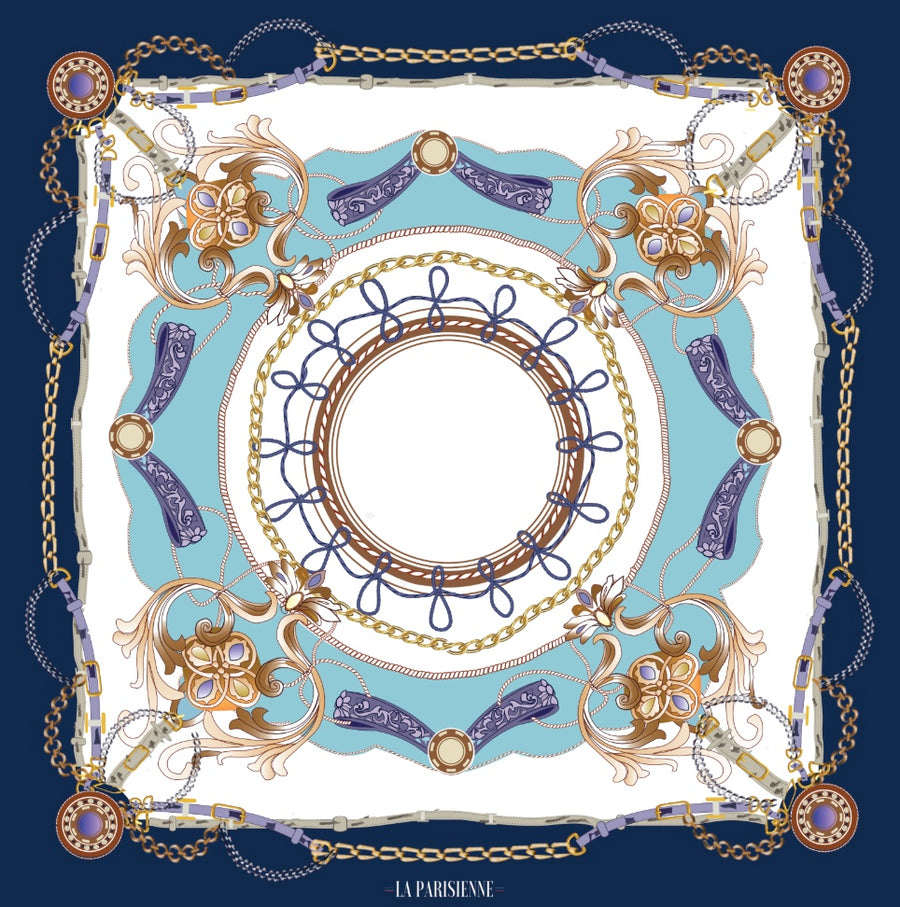 Chic Scarf 100% Silk Original Decoration | The Parisian 