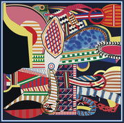 100% Silk Square Modern Decoration Woman | La Parisienne