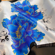 100% Silk Square Flower Decoration for Women | The Parisian 