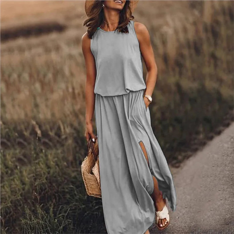 Robe Longue Sans Manches | La Parisienne