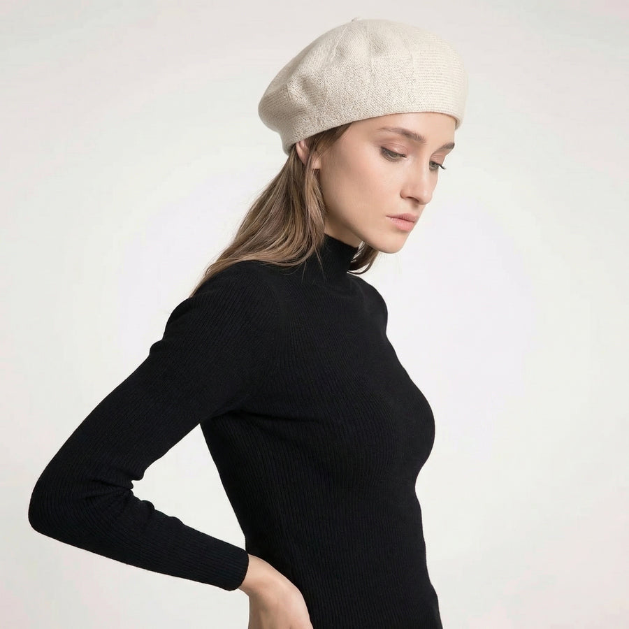 Béret Femme Traditionnel 100% Laine | La Parisienne