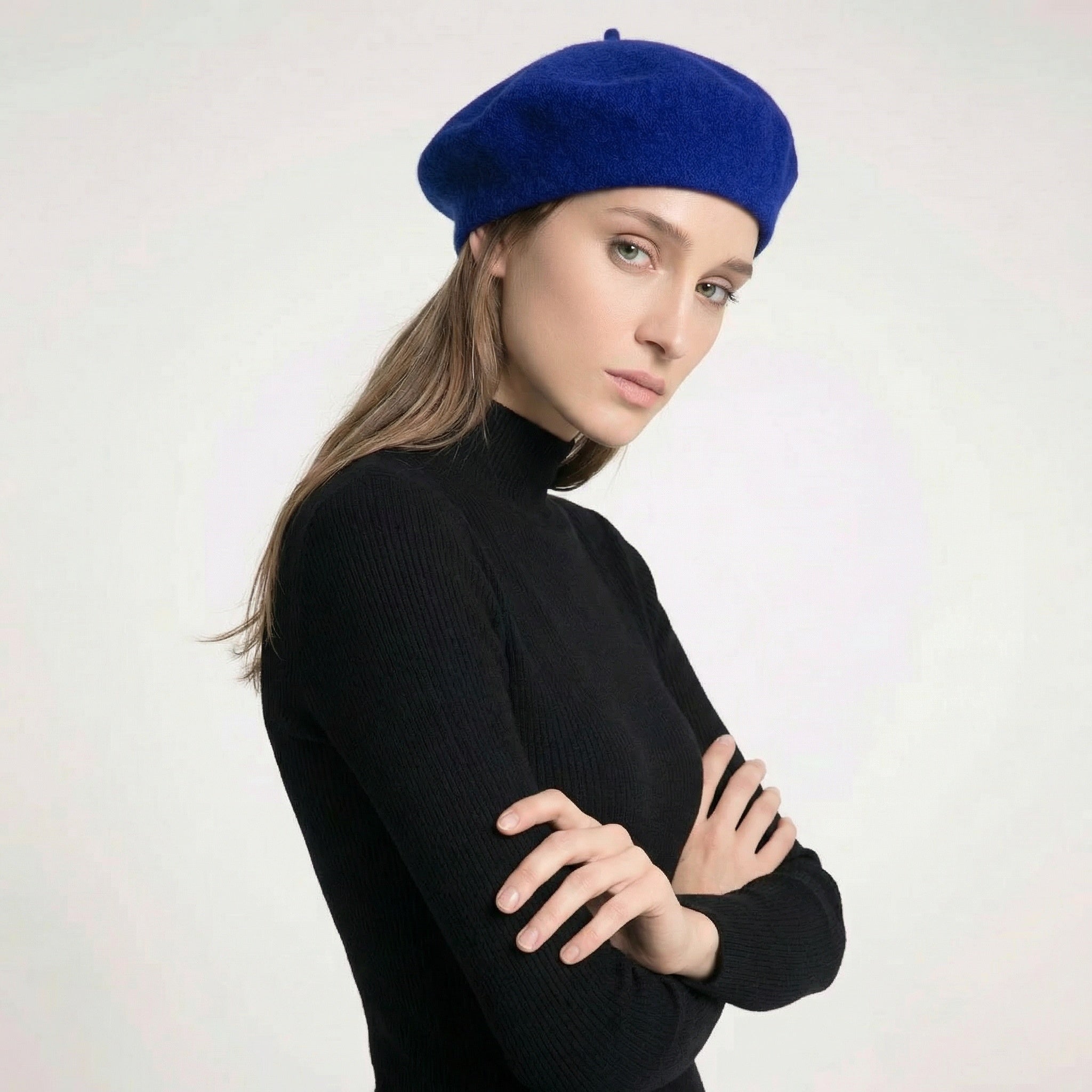 Béret couleur bleu en laine de mérinos | Béret basque femme Béret couleur bleu en laine de mérinos | Béret basque femme