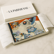 Square 100% Silk Women Chic Flower Pattern | La Parisienne 