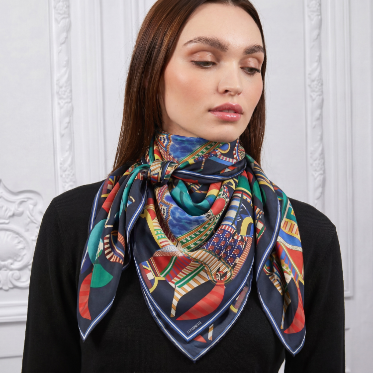 100% Silk Signature Square | La Parisienne