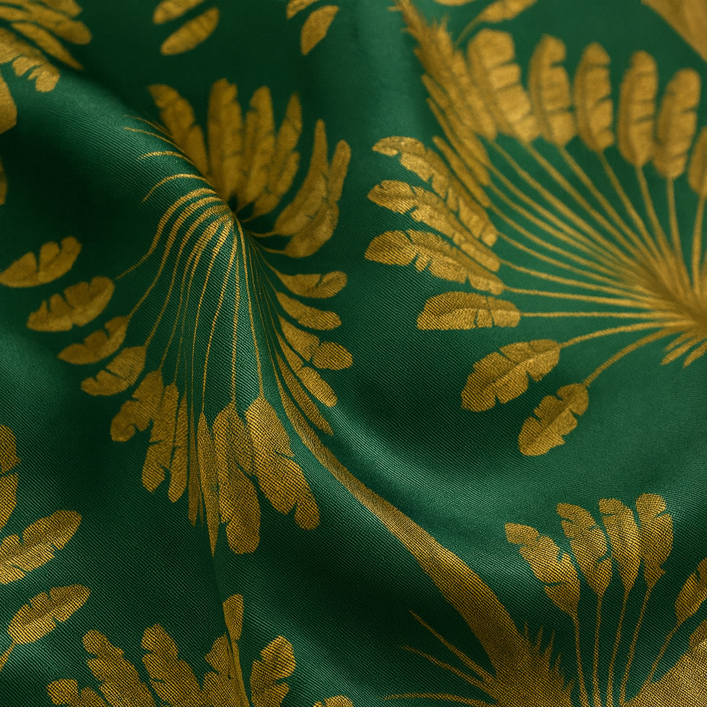 Carré 100% Soie Décoration Palmier Femme | La Parisienne