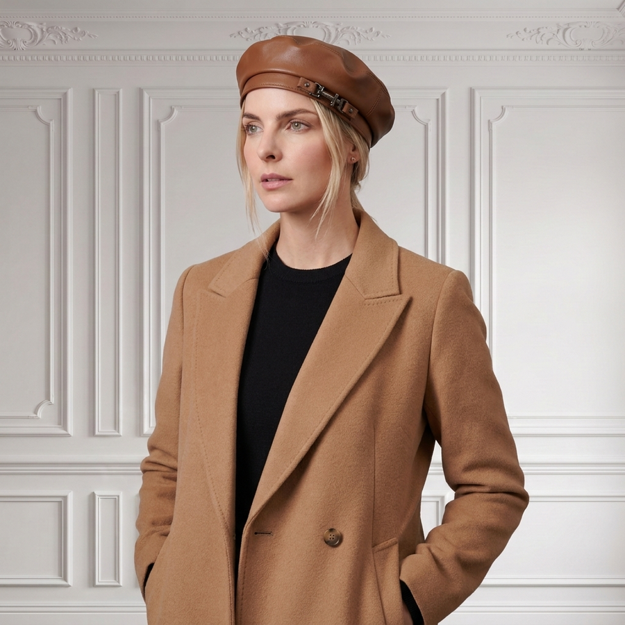Béret en Cuir Femme | La Parisienne