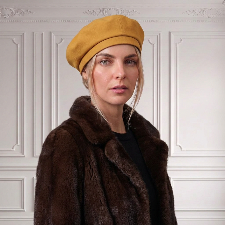 Women's Vintage Military Cotton Beret | La Parisienne