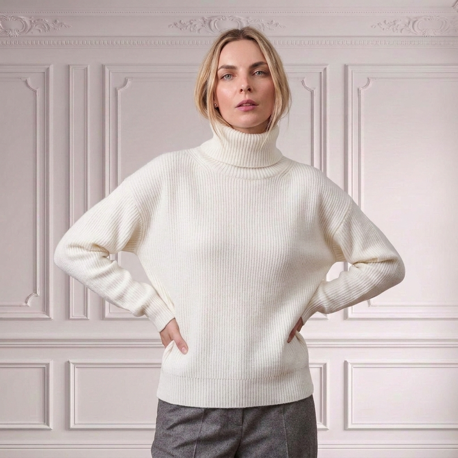 Damen Winter Pullover Hoher Kragen | La Parisienne