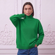 Damen Pullover Loose High Neck | La Parisienne