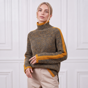 Pull Col Haut Tricoté Femme | La Parisienne