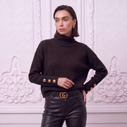 Pull Large Col Roulé Femme | La Parisienne