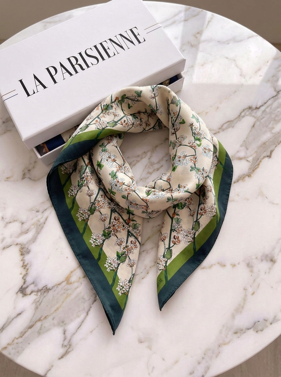 Carré 100% Soie Signature | La Parisienne