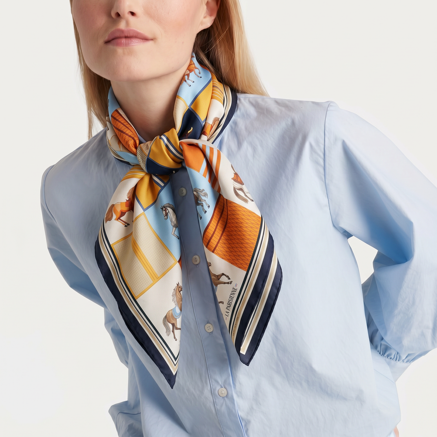100% Silk Signature Square | La Parisienne