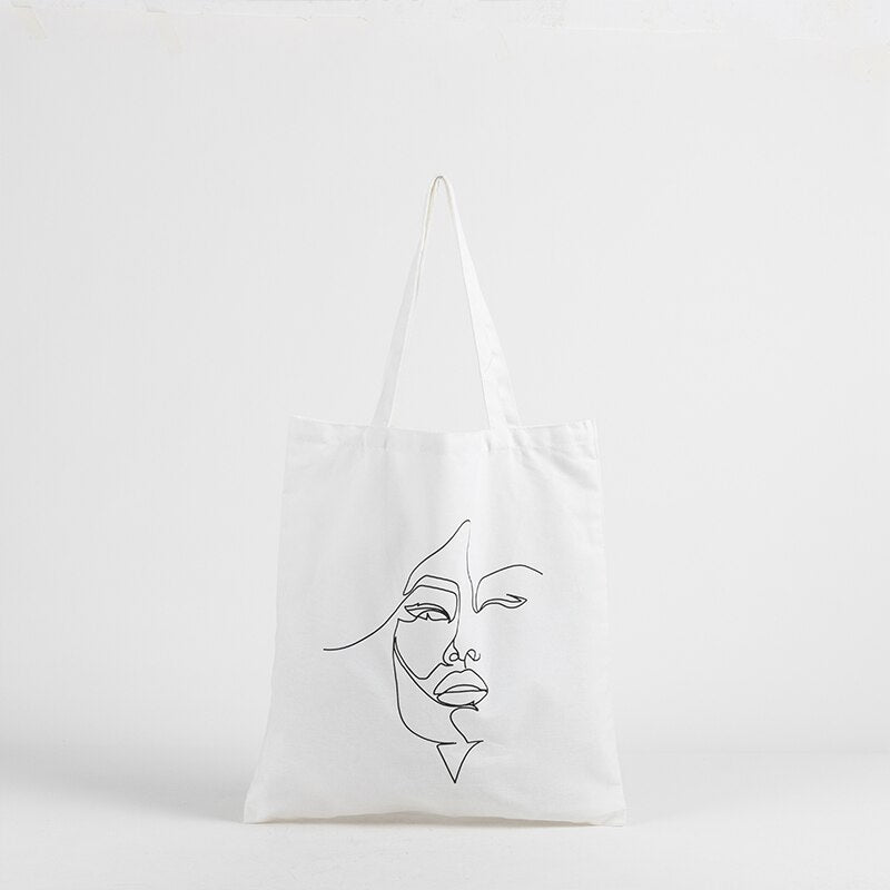 Women's Canvas Flower Decoration Tote Bag | The Parisian 