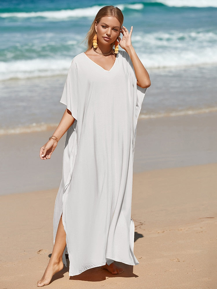 Robe de Plage Chic Blanche Femme | La Parisienne