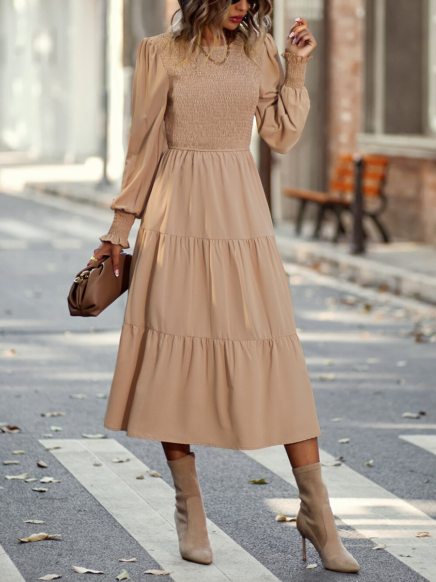 Robe ample effet lin à nouer à la taille Robe ample effet lin à nouer à la taille