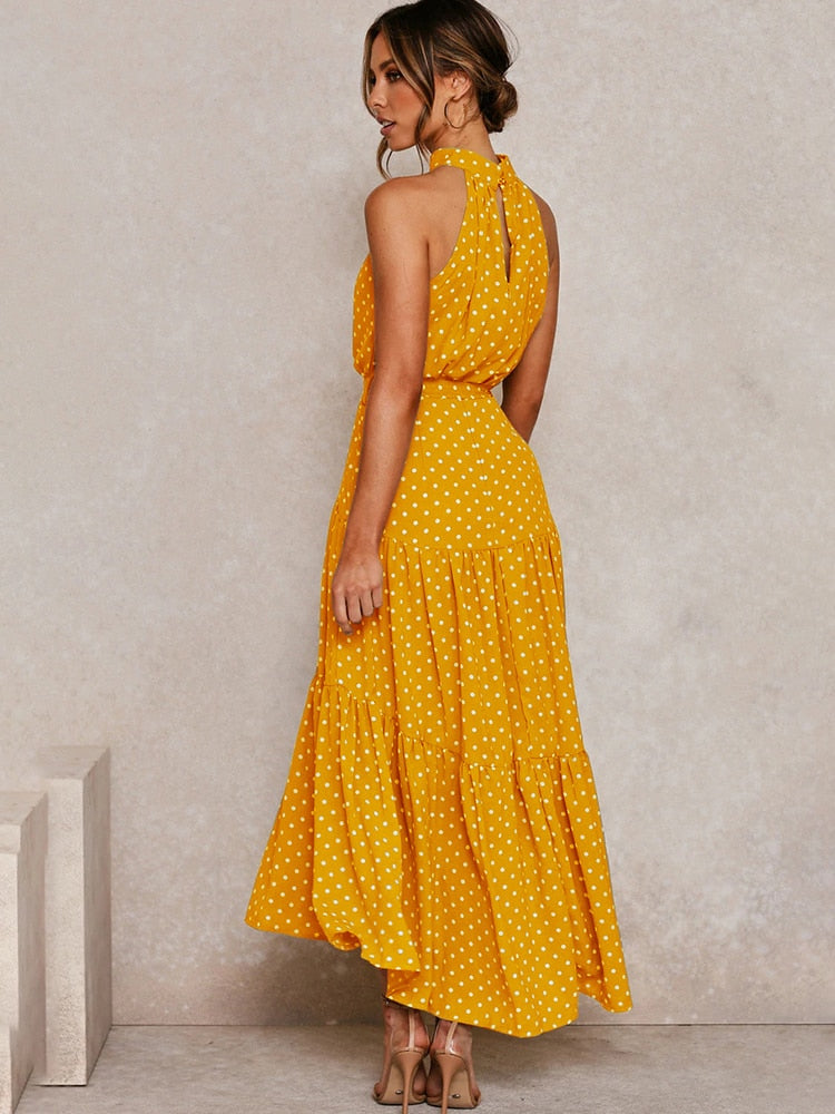 Robe longue été jaune new arrivals