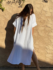 Robe de Plage Blanche Femme | La Parisienne